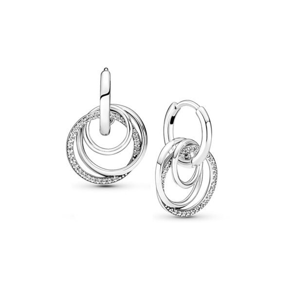 Eternal Love Earrings Three-ring Intertwined Earrings