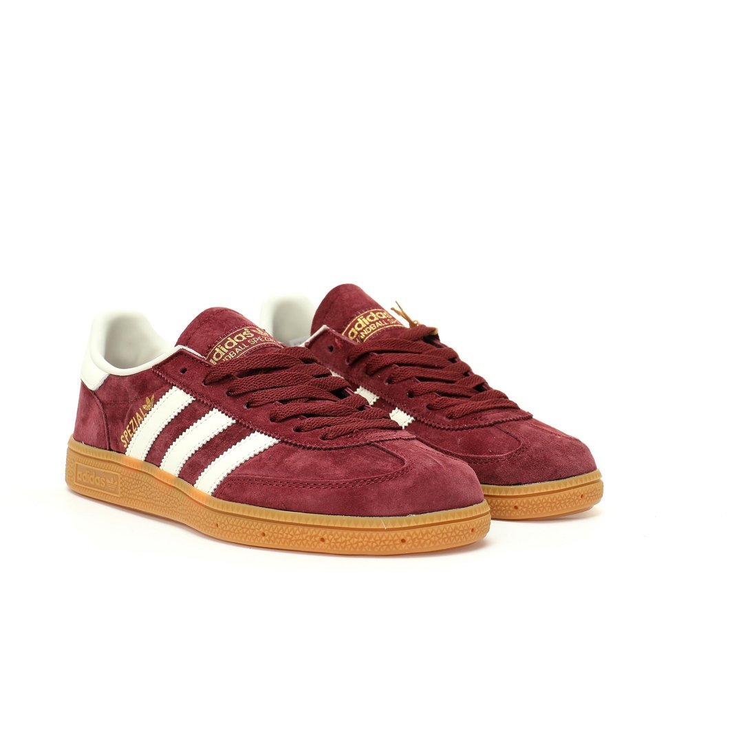 adidas originals handball spzl  Suede, wine red, off-white rubber sole