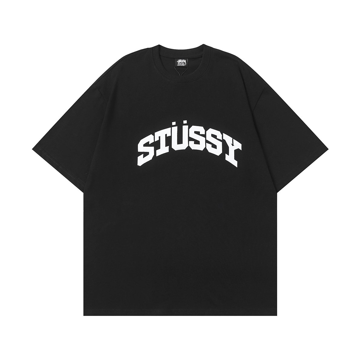 Stussy American trendy brand loose-fitting short-sleeved T-shirt series summer series ribbed neckline  D03