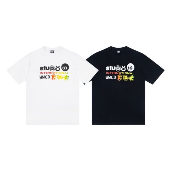 Stussy Stussy men and women couples same style short-sleeved half-sleeved T-shirt O3