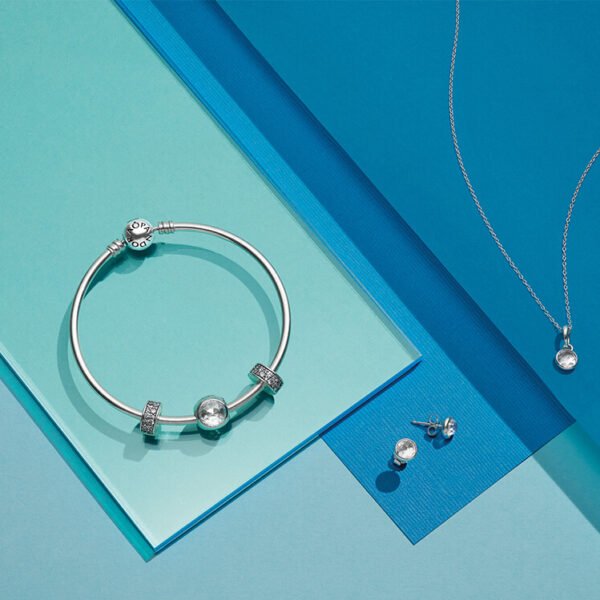 (PANDORA) Moment silver bracelet 925 silver personality temperament simple fashion bracelet rope birthday gift for girlfriend