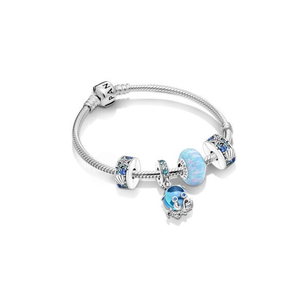 PANDORA playful octopus bracelet set marine animal jellyfish turtle light luxury