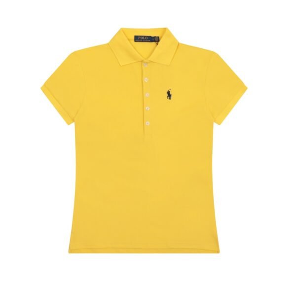 Ralph Lauren classic pony embroidered lapel women's slim fit POLO short sleeve