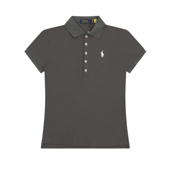 Ralph Lauren classic pony embroidered lapel women's slim fit POLO short sleeve