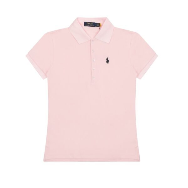 Ralph Lauren classic pony embroidered lapel women's slim fit POLO short sleeve
