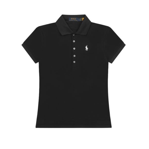 Ralph Lauren classic pony embroidered lapel women's slim fit POLO short sleeve