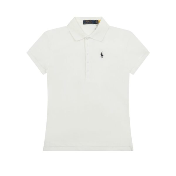 Ralph Lauren classic pony embroidered lapel women's slim fit POLO short sleeve