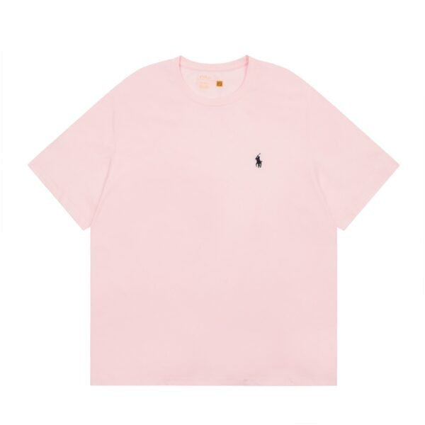 Ralph Lauren Classic Pony Braid Round Neck Basic Short Sleeve