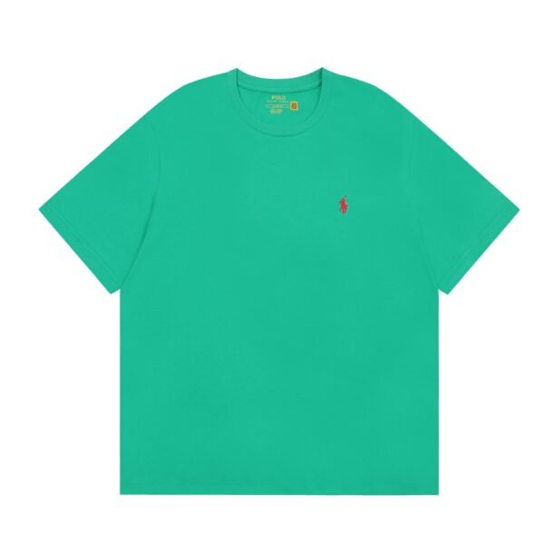 Ralph Lauren Classic Pony Braid Round Neck Basic Short Sleeve
