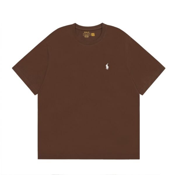 Ralph Lauren Classic Pony Braid Round Neck Basic Short Sleeve