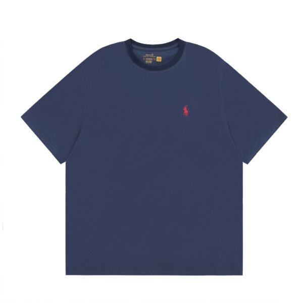 Ralph Lauren Classic Pony Braid Round Neck Basic Short Sleeve