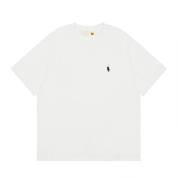 Ralph Lauren Classic Pony Braid Round Neck Basic Short Sleeve