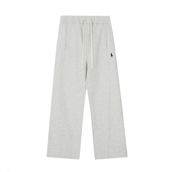 Ralph Lauren solid color pony embroidered logo simple casual wide-leg trousers