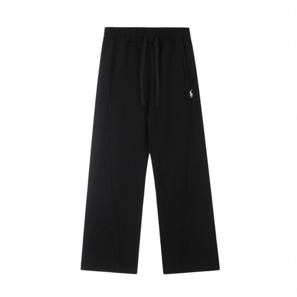 Ralph Lauren solid color pony embroidered logo simple casual wide-leg trousers