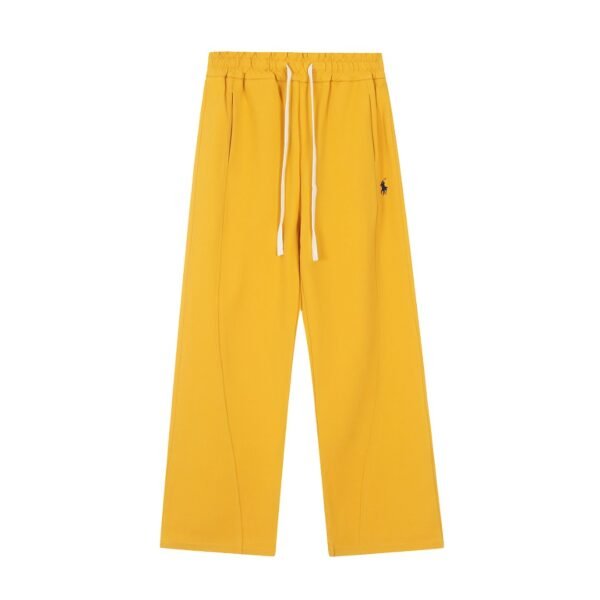 Ralph Lauren solid color pony embroidered logo simple casual wide-leg trousers