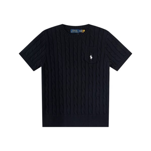 Ralph Lauren Ralph Lauren new 16-color embroidery round neck chest small pocket short-sleeved T-shirt base knitted sweater Ralph Lauren